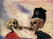 Skeletons Fighting Over a Pickled Herring James Ensor